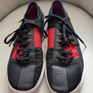 Under Armour 2.0 Men's Shoes Size 10.5 Red Black Athleisure Gym Training Kicks